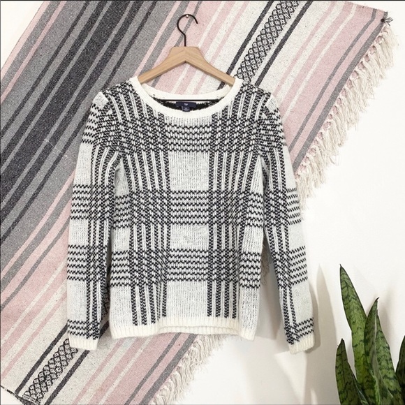 GAP Sweaters - Gap Wool Blend Plaid Sweater